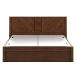Load image into Gallery viewer, Detec™ Queen Size Bed with Storage in Rigato Walnut Finish
