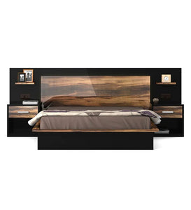 Detec™ Queen size bed with Storage in Melamine Finish