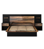 Load image into Gallery viewer, Detec™ Queen size bed with Storage in Melamine Finish
