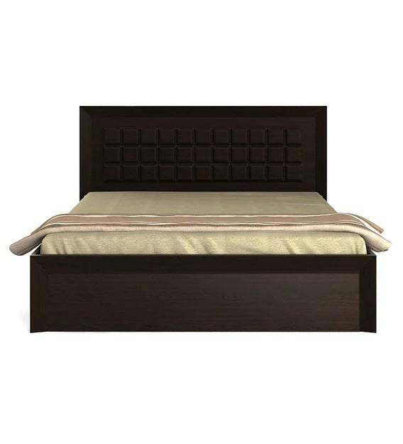 Detec™ Choco Queen Size Bed with Storage in Vermont Finish