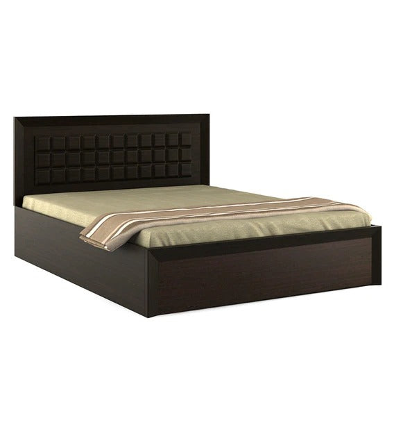 Detec™ Choco Queen Size Bed with Storage in Vermont Finish