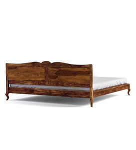 Detec™ Solid Wood Queen Size Bed In Provincial Teak Finish