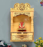 Load image into Gallery viewer, Craft Tree Wood Carved Wall Hanging Home Temple/Mandir In Natural Color
