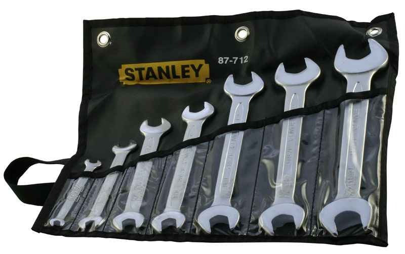 Stanley Slimline Double Open End Spanner Set - CRV