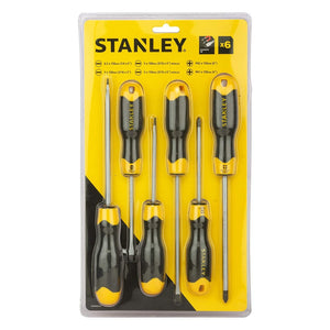 Stanley 6-Pcs Cushion Grip Screwdriver Set