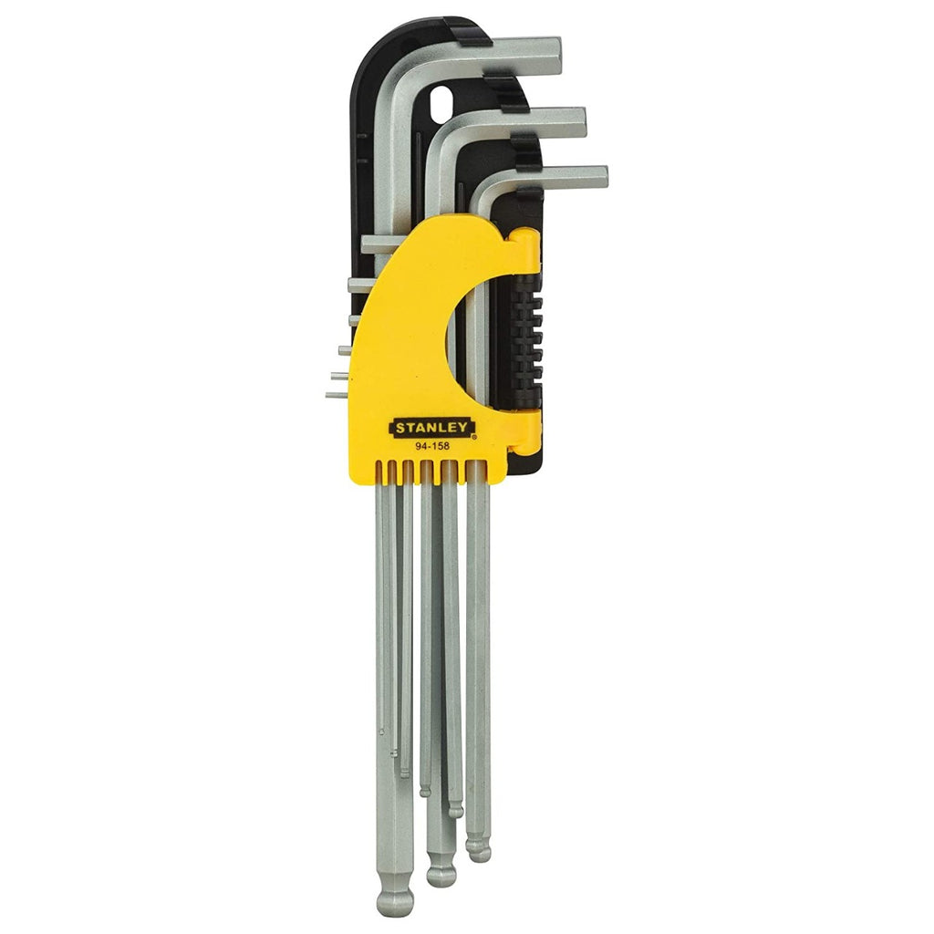Stanley 9 Piece Extra Long Ball Point Hex Key Set