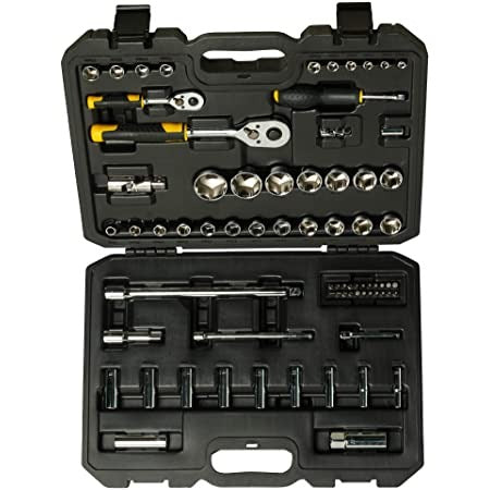 Stanley 72Pcs 1/4"+1/2" Socket Set