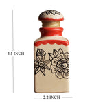 Load image into Gallery viewer, Detec   Red &amp; Off White Ceramic Jars
