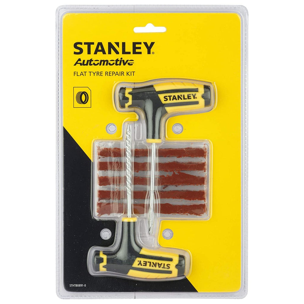 Stanley Flat Tubeless Tyre Repair Kit for Cars and Bikes Pack of 12