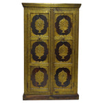 Load image into Gallery viewer, Detec™  Pure Sheesham Wood Almirah  with Brass Patra
