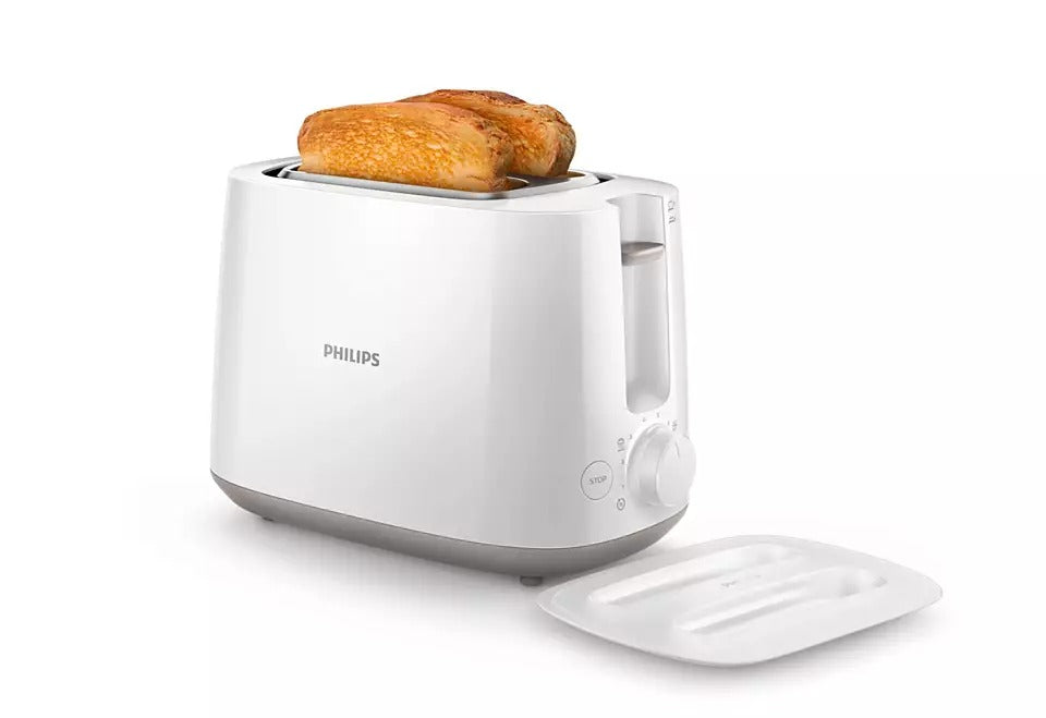 Philips Daily Collection HD2582/00 830 Watt 2 Slice Pop Up Toaster White