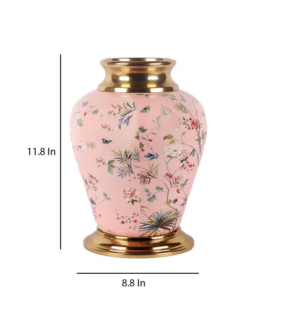 Brass Pink Vase - Rishan Lifestyle