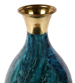 Load image into Gallery viewer, Detec Brass Blue Stone Vase - Rishan Lifestyle
