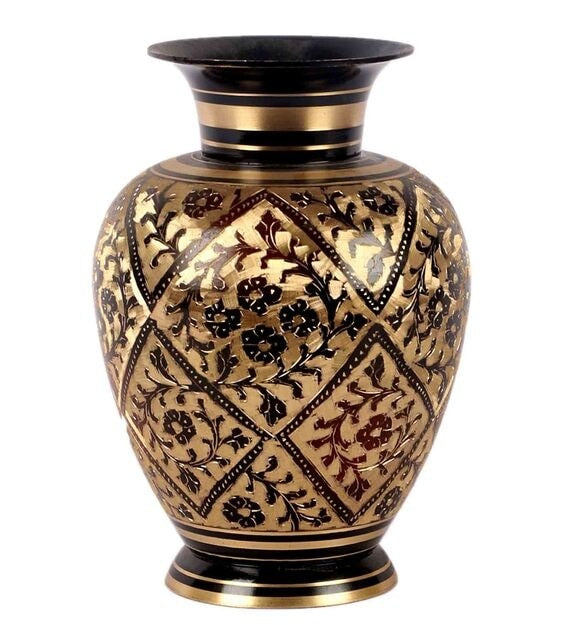 Detec Brass Black Assorted Vase - Rishan Lifestyle