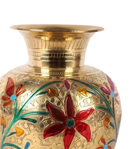 Detec Brass Golden Vase - Vase - Rishan Lifestyle
