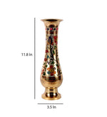 गैलरी व्यूवर में इमेज लोड करें, Detec Brass Golden Vase - Rishan Lifestyle
