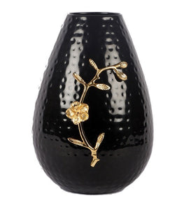 Detec Brass Black Vase - Rishan Lifestyle