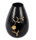 Load image into Gallery viewer, Detec Brass Black Vase - Rishan Lifestyle
