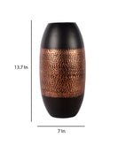 Load image into Gallery viewer, Detec Brass Black Brown Vase - Rishan Lifestyle
