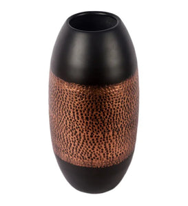 Detec Brass Black Brown Vase - Rishan Lifestyle