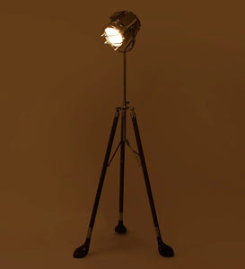 Detec  Wooden Hockey Tripod Lamp