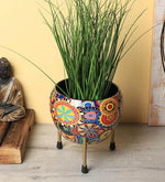 गैलरी व्यूवर में इमेज लोड करें, Detec Metal Circle Flower Pot - Rishan Life Style
