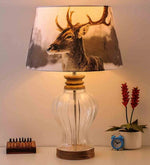 Load image into Gallery viewer, Detec Kristeva Clear and Natural Wood Classic  Table Lamp
