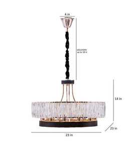 Detec Derek 12 Light Crystal Chandelier