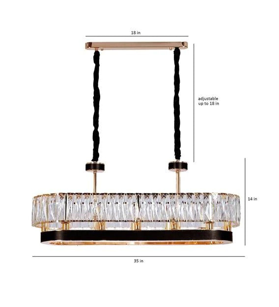 Detec Derek Longitude 12 Light Crystal Chandelier