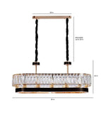 Load image into Gallery viewer, Detec Derek Longitude 12 Light Crystal Chandelier
