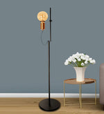Load image into Gallery viewer, Detec Malcolm Adjustable Matte Black Floor Lamp
