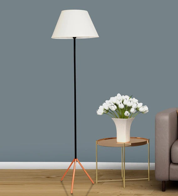 Detec Mizuko Matte Black and Copper Floor Lamp