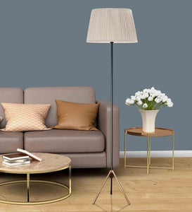 Detec Mizuko Matte Black and Copper Floor Lamp