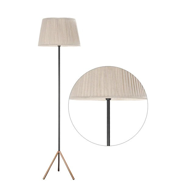 Detec Mizuko Matte Black and Copper Floor Lamp