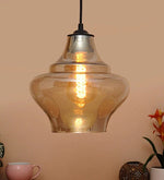 Load image into Gallery viewer, Detec Abalone Amber Luster Glass Hanging Light
