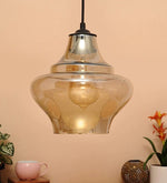 Load image into Gallery viewer, Detec Abalone Amber Luster Glass Hanging Light
