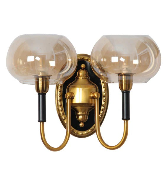 Detec Boykin Dual Glass Shade Oblic Two Wall Light