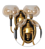 Load image into Gallery viewer, Detec Boykin Dual Glass Shade Oblic Two Wall Light
