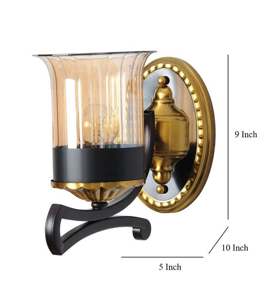 Detec Clarendale Glass Shade Wall Light