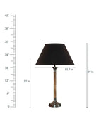 Load image into Gallery viewer, Detec Black Fabric Shade Table Lamp with Beige Base
