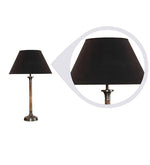 गैलरी व्यूवर में इमेज लोड करें, Detec Black Fabric Shade Table Lamp with Beige Base
