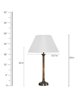 Detec White Cotton Table Lamp