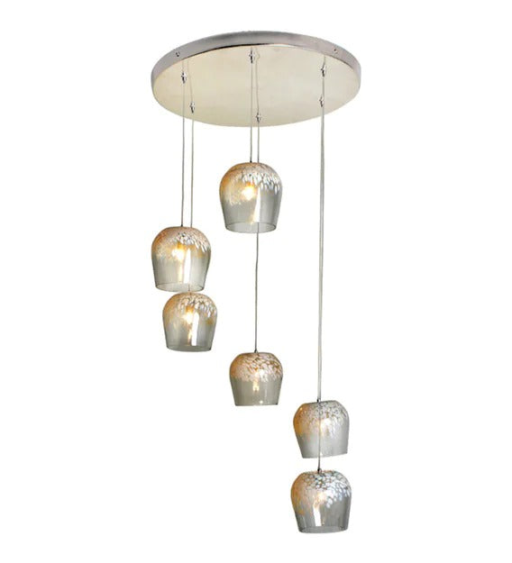 Detec White Frost Six Kersch Pendant Cluster