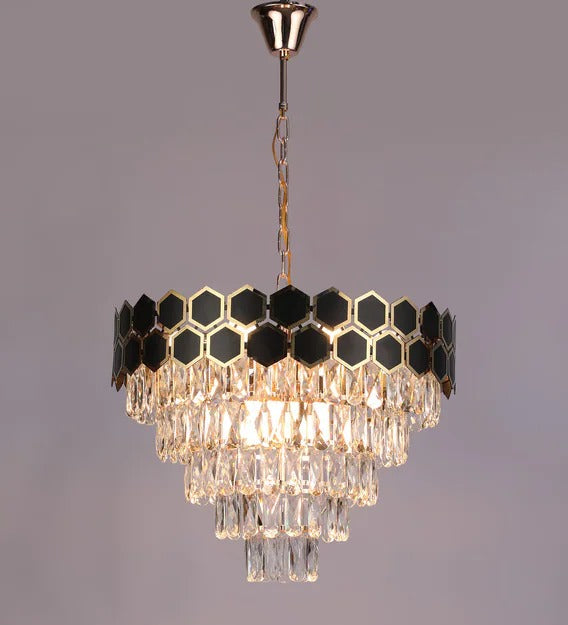 Detec  Stavith Saturn Five Layer Modern Crystal Chandelier