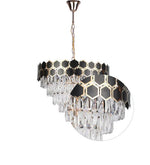 Load image into Gallery viewer, Detec  Stavith Saturn Five Layer Modern Crystal Chandelier
