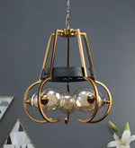 Load image into Gallery viewer, Detec Hartwell Five Light Fusion Brass Finish Chandelier
