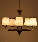 Load image into Gallery viewer, Detec Hartland 5 Light Metal and Wood Fusion Chandelier
