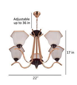 Detec Heulwen Metal & Glass Colonial Chandelier