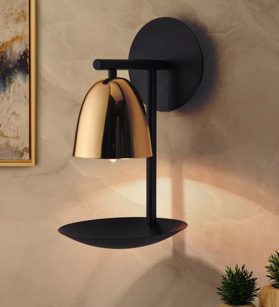 Detec Pitchford Black and Copper Wall Sconce