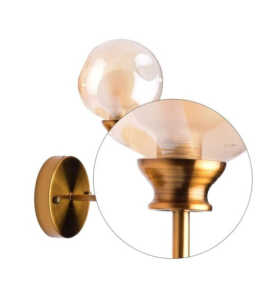 Detec Caleb Amber Thumb Pressed Wall Sconce